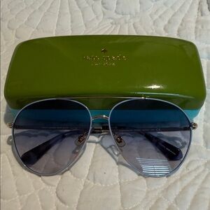 Kate Spade Metallic Aviator Sunglasses